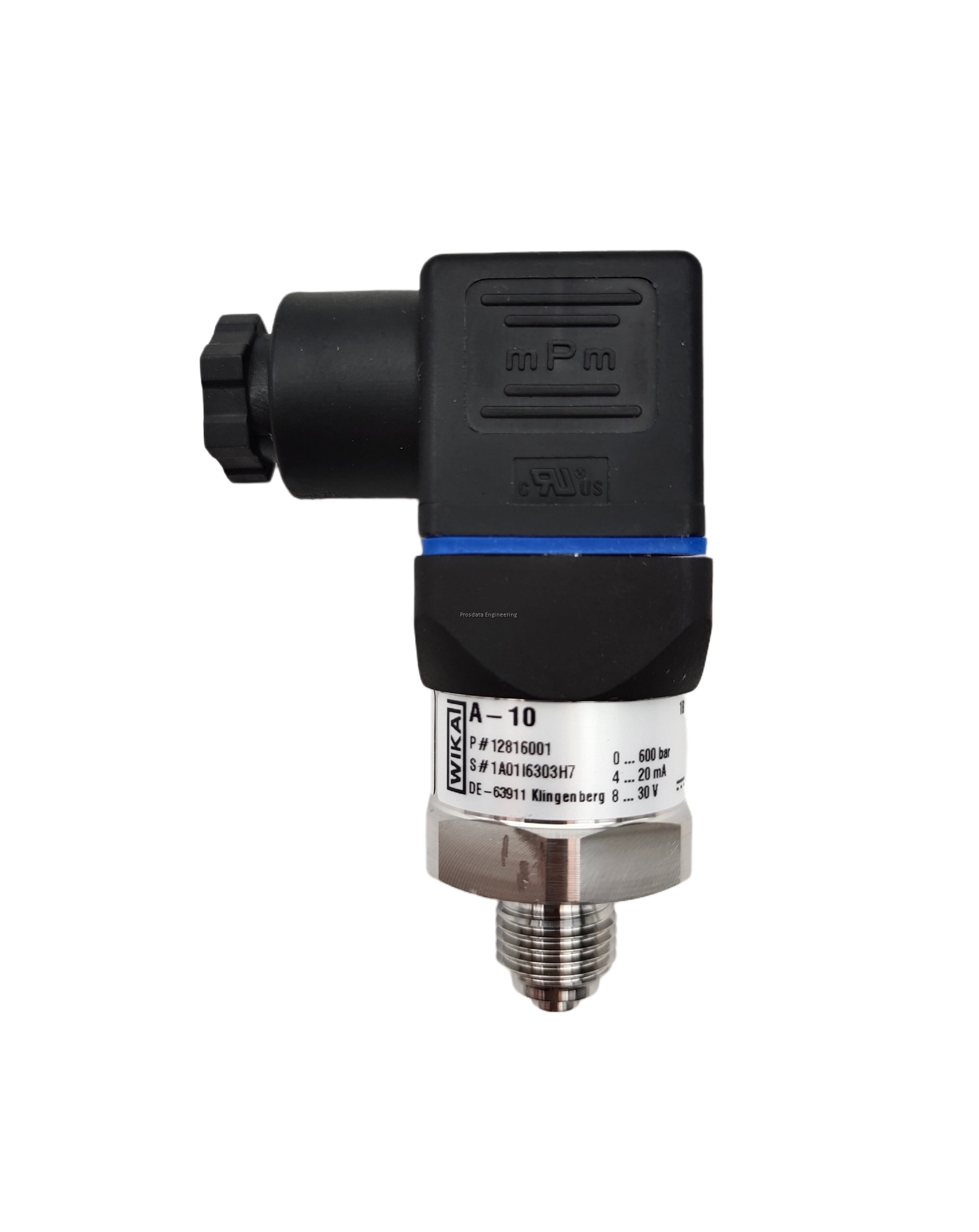 WIKA Pressure Transmitter Model A10. Connection Type 1/4" BSP (Male